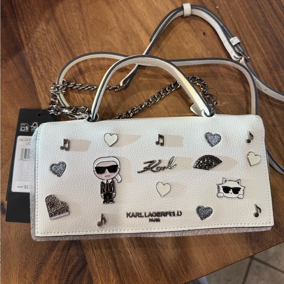 Karl Lagerfeld Handbags - Karl Lagerfeld White Wallet Bag
